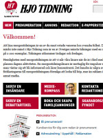 Hjo Tidning Sweden Newspaper